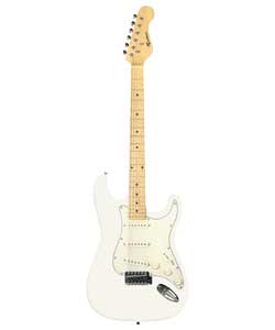 Unbranded Rockburn Vintage Electric Guitar Opal White