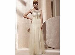 Unbranded Romantic Bateau Sleeveless Satin Evening Dresses