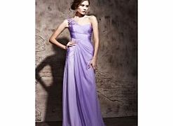 Unbranded Romantic One Shoulder Sleeveless Tencel Evening