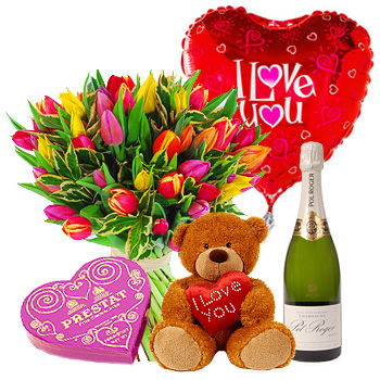 Unbranded Romantic Sensation! Gift Set - flowers