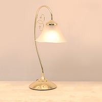 Romsey Single Table Light Brass Effect