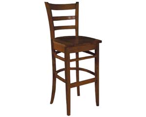 Unbranded Roosevelt stool dark oak