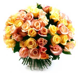 Round bouquet pastel 31 roses