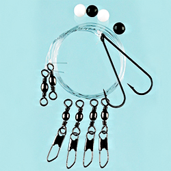 Unbranded Running Ledger Rig - Size 2/0 Hooks