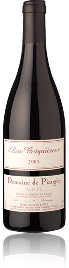 Unbranded Sablet Les Briguiandegrave;res Candocirc;tes du Rhandocirc;ne Villages 2005 Domaine de Piaugier (75c