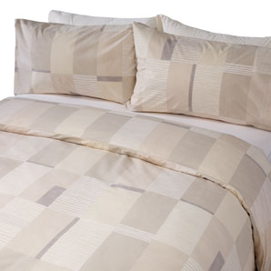 San Marino Duvet Cover- Double- Limestone