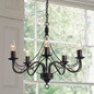 Sandringham 5-Arm Pendant Ceiling Light