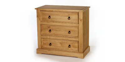 Santa Fe 3 Drawer Wide Chest