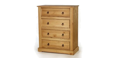 Santa Fe 4 Drawer Wide Chest