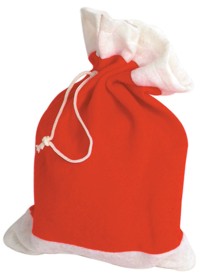 Unbranded Santa Sack Felt with WhiteTrim (23cm 32cm)