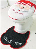 Santa Toilet Seat Cover And Mat