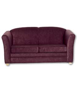 Sarah Aubergine Metal Action Sofabed