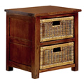 Sarasota 2 Drawer Chest - dark