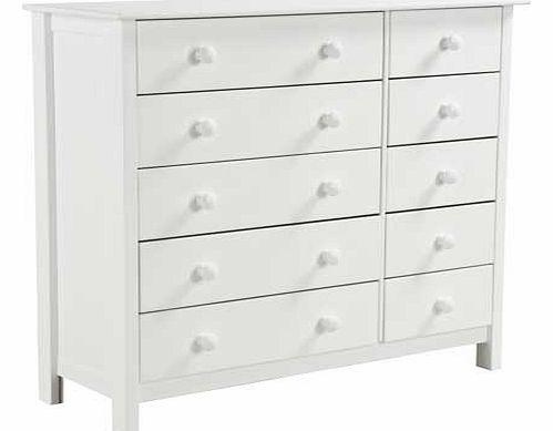 This chunky furniture range has been expertly crafted to bring you superior quality that is hard-wearing and built to last. Elegant yet versatile. with a solid wood frame and white finish. this stunning Scandinavia chest of drawers is a true investme