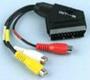 Scart to 3 phono socket adaptor