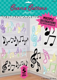 Unbranded Scene Setter - Fifities Musical Notes PK2