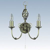 Unbranded SE8392 2 - Antique Brass Wall Light