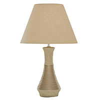 Unbranded SE9084CR - Cream Ceramic Table Lamp Pair