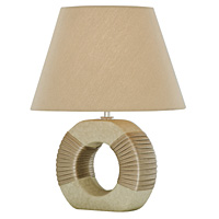 Unbranded SE9085CR - Cream Ceramic Table Lamp Pair