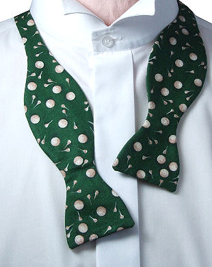 Unbranded Self-Tie Golf Balls Green Bow Tie