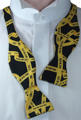 Unbranded Self-Tie Police Line Bow Tie