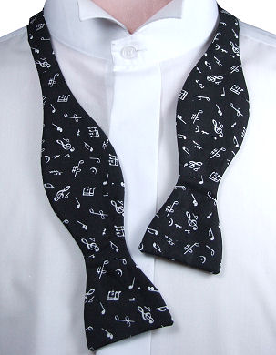 Unbranded Self-Tie Random Music Notes Bow Tie