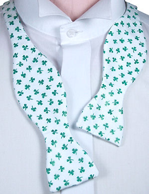 Unbranded Self-Tie Shamrock Bow Tie