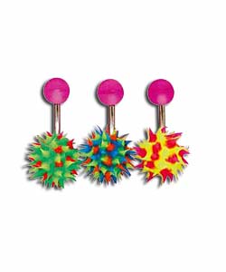 Set of 3 Spikey UV Body Bars