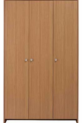 Unbranded Seville 3 Door Wardrobe - Oak Effect