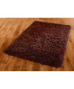 Unbranded Shaggy Acrylic Rug - Chocolate