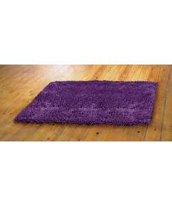 Unbranded Shaggy Acrylic Rug Plum 170 x 110