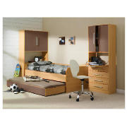 Unbranded Shake bedroom furniture package, Chocolate