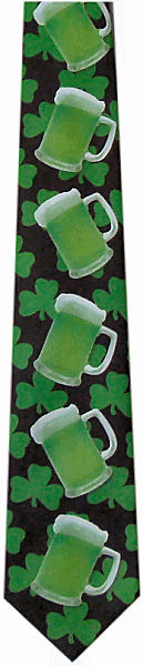 Unbranded Shamrock Beer Tie