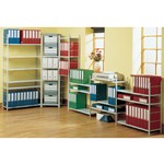 Shelving Unit With 5 Shelves - H183.5 x W91.5 x D30.5cm