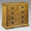 The range of Julian Bowen Sheraton Pine bedroom furniture is based on a classic design with a