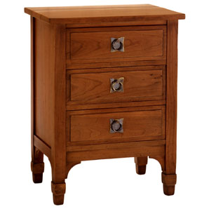 Sheringham Three Drawer Bedside Cabinet