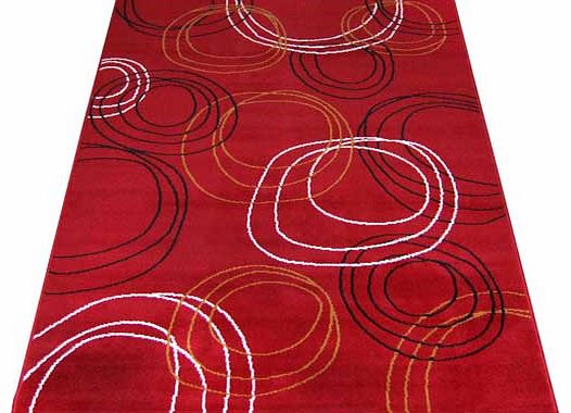 Shirax Buckley Rug - Red - 120 x 170cm