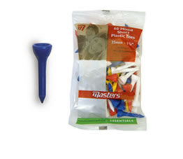 Unbranded Short Plastic Tees Pack of 60
