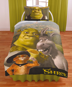 Shrek 2 Far- Far Away; Duvet Cover Set - Single