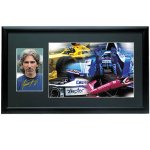 Signed Damon Hill Framed Photographic Set