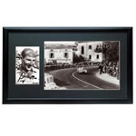 Signed Stirling Moss Framed Photographic Set