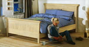 Silentnight- Coral- 4FT 6&quot; Double Wooden Bedstead