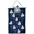 Silver and Blue Advent Calendar, 24 little sacks t