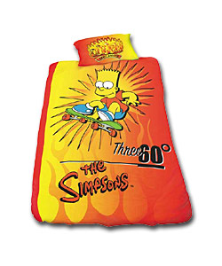 Simpsons Skateboard Duvet Cover