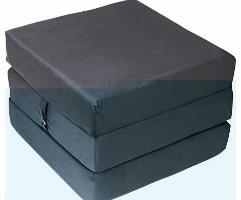 Ideal for those unexpected stop overs. this versatile 100% cotton covered foam-filled cube folds out to form an occasional use mattress. Part of the Chair bed collection Single. Fabric upholstery. Foam cushion filling. Size H45. W66. D66cm. Weight 5k