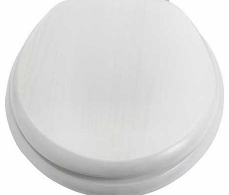 Unbranded Slow Close Toilet Seat - White Washed Finish