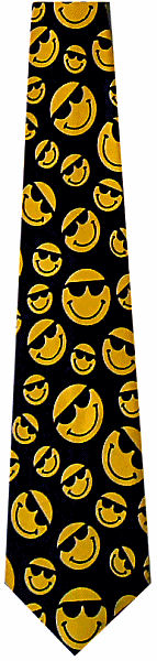 Smiley Faces Shades Tie