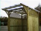 Unbranded Smokers Pergola: 3m Wide x 2m Deep - Light Green