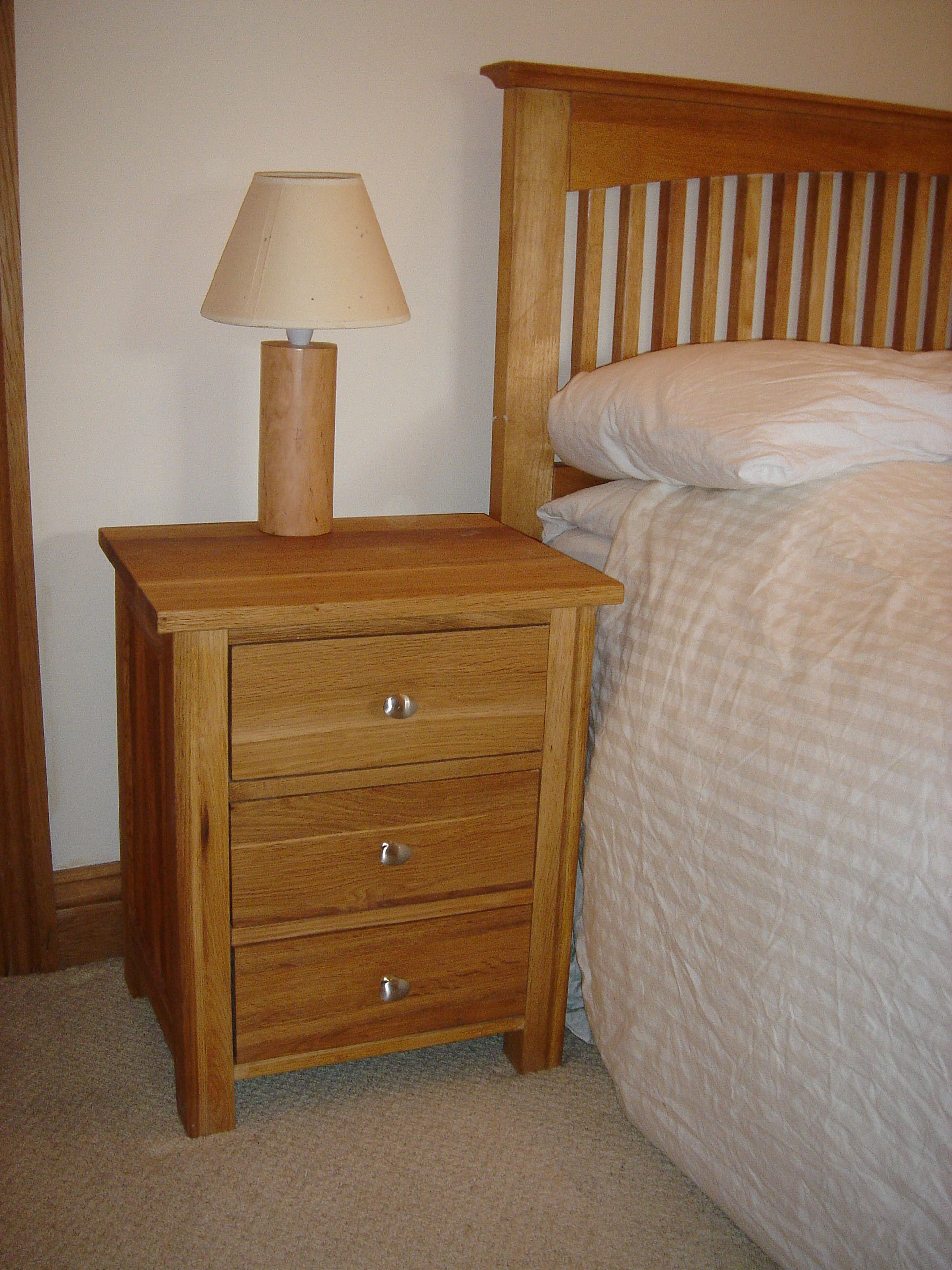 Solid Oak Lamp Table