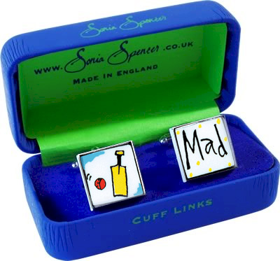 Sonica Spencer Cufflinks - Cricket Mad